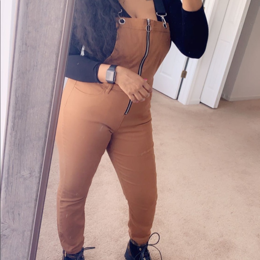 Brown overalls